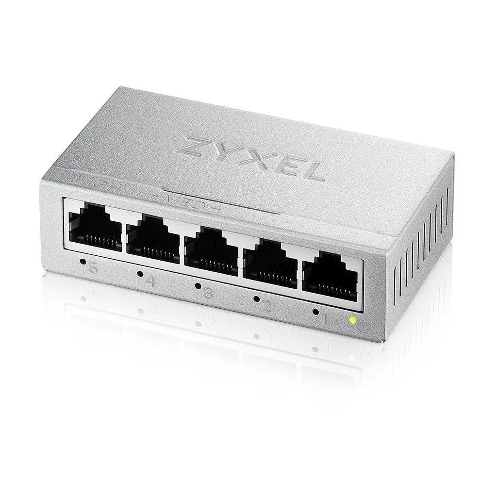 Коммутатор ZyXEL GS-105BV5-EU0101F, неуправляемый, 5 RJ-45, 10/100/1000 Мбит/с