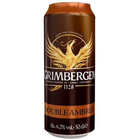 Напиток пивной Grimbergen Double Ambree, 500 мл., ж/б