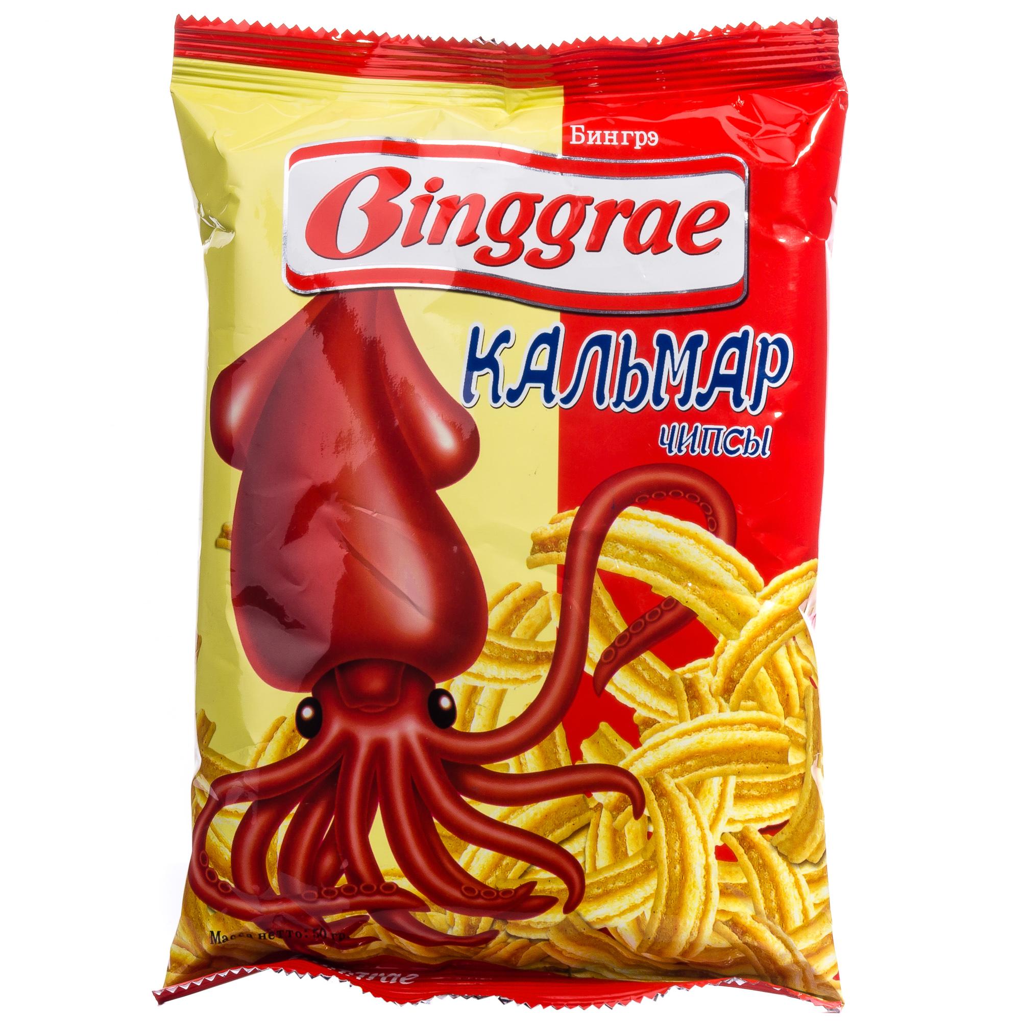 Чипсы Binggrae кальмар 50 гр., флоу-пак