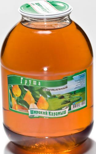 Яблочно-грушевый с мякотью Широкий карамыш, 3 л., стекло