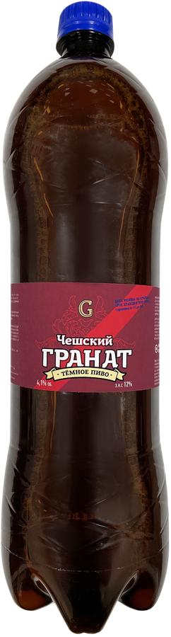 Напиток пивной KBREW Чешский гранат темный фильтрованный пастеризованный 4,3% 1,15 л., ПЭТ