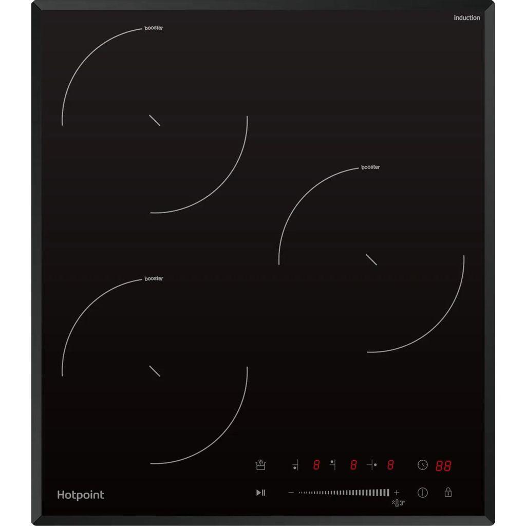 Индукционная варочная поверхность HOTPOINT HS 1445 BA, конфорок: 3 шт., стеклокерамика, независимая, черный