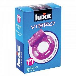 Виброкольцо Luxe Vibro Бешеная гейша 1шт.*12, картон