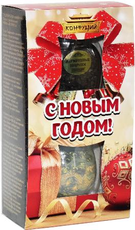 Чай подарочный набор Винный чай Конфуций Новый год 90 гр., картон