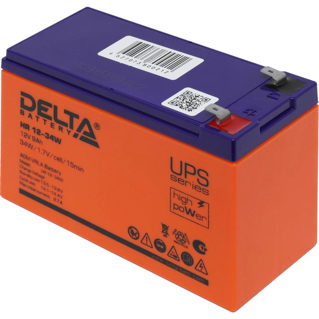 Аккумуляторная батарея Delta HR 12-34 W для ИБП, 12В, 9Ач