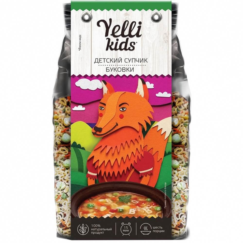 Супчик Yelli Kids Детский Буковки 80 гр., флоу-пак