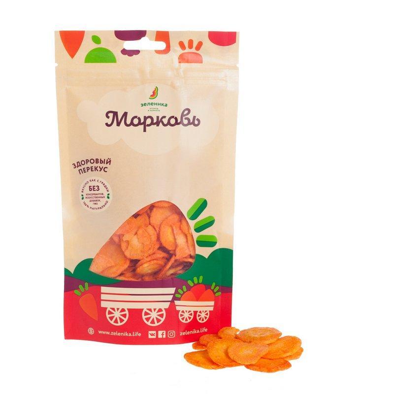 Морковь Здоровый перекус, Зеленика, 50 гр., флоу-пак