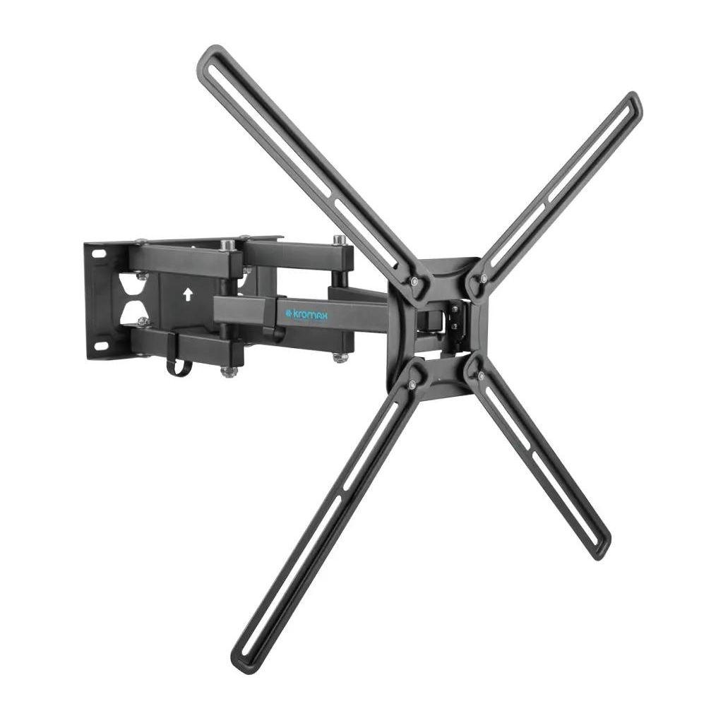 Кронштейн для телевизора Kromax CORBEL-9, 32-75", настенный, поворот и наклон, титан [90593]