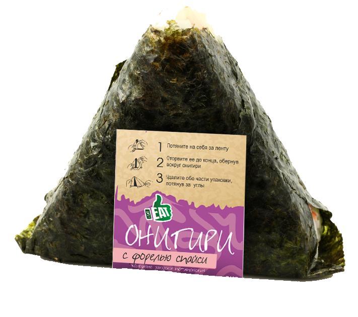 Онигири I like eat с форелью спайси 100 гр., флоу-пак