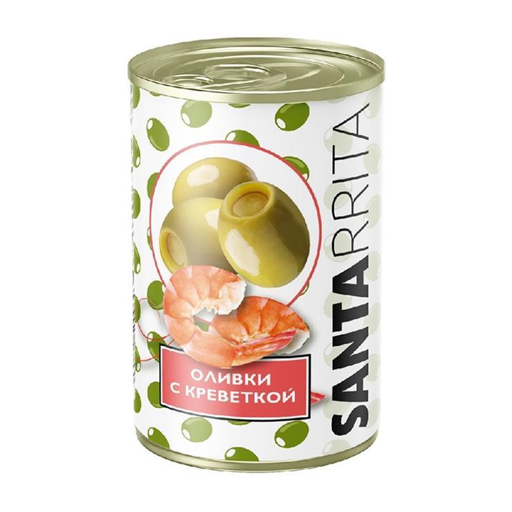 Оливки SANTARRITA с креветкой 280 гр., ж/б