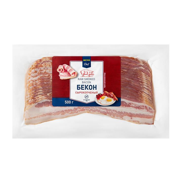 Бекон METRO Chef сырокопченый 500 гр., в/у