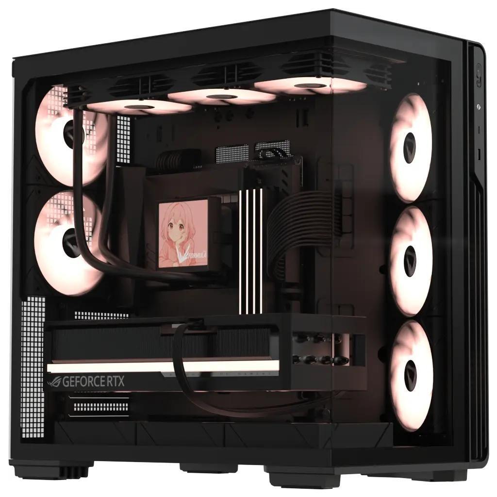 Корпус E-ATX Formula Crystal Z7 PA, Midi-Tower, без БП, черный [crystal z7 pa black]