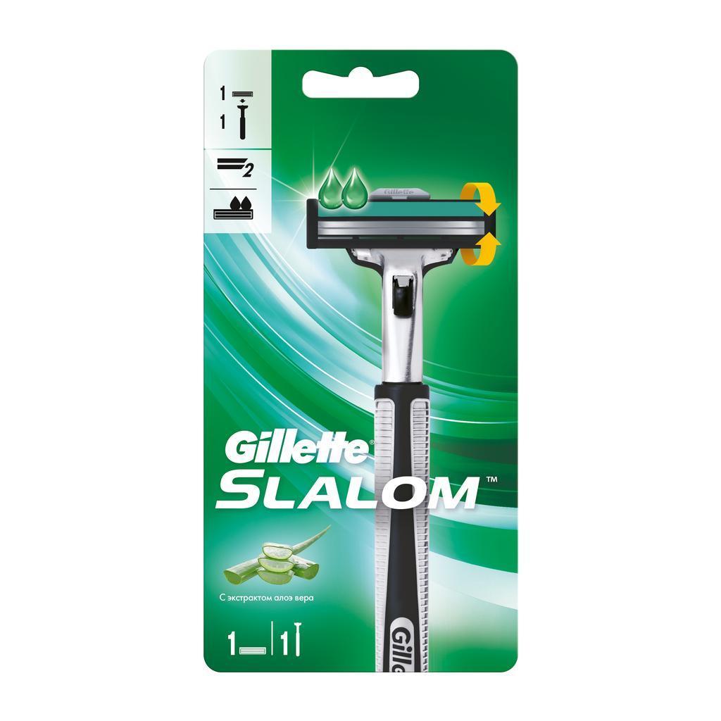 Станок для бритья Gillette Slalom Plus, картон
