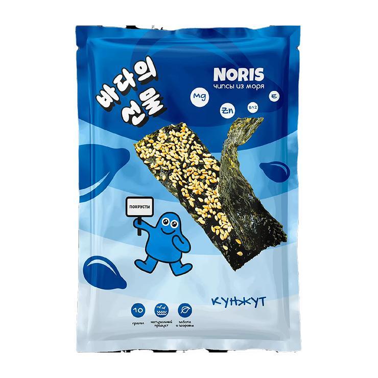 Чипсы нори NORIS с кунжутом 10 гр., саше