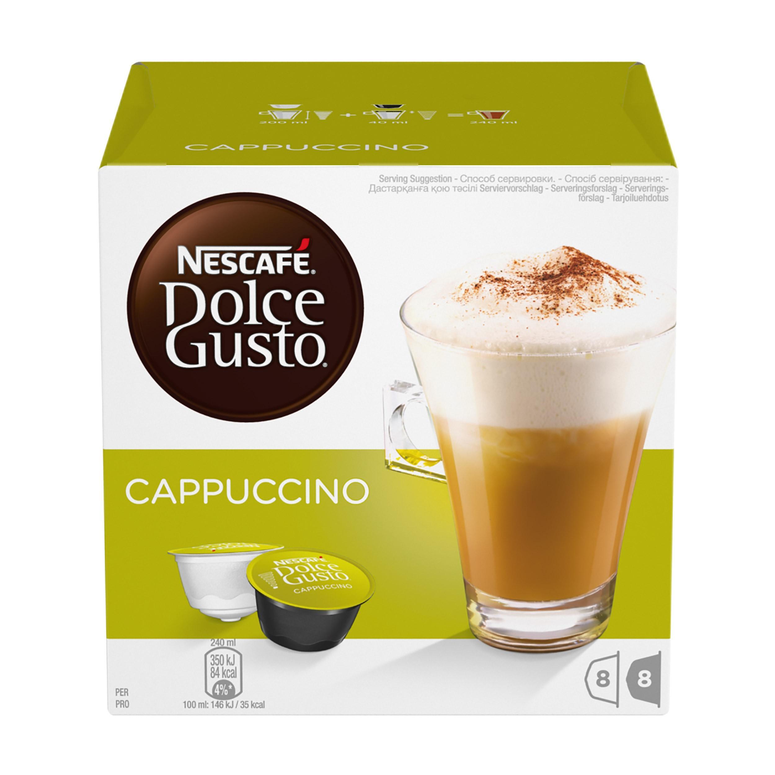 Кофе Nescafe Dolce Gusto Cappuccвo 186,4 гр., картон
