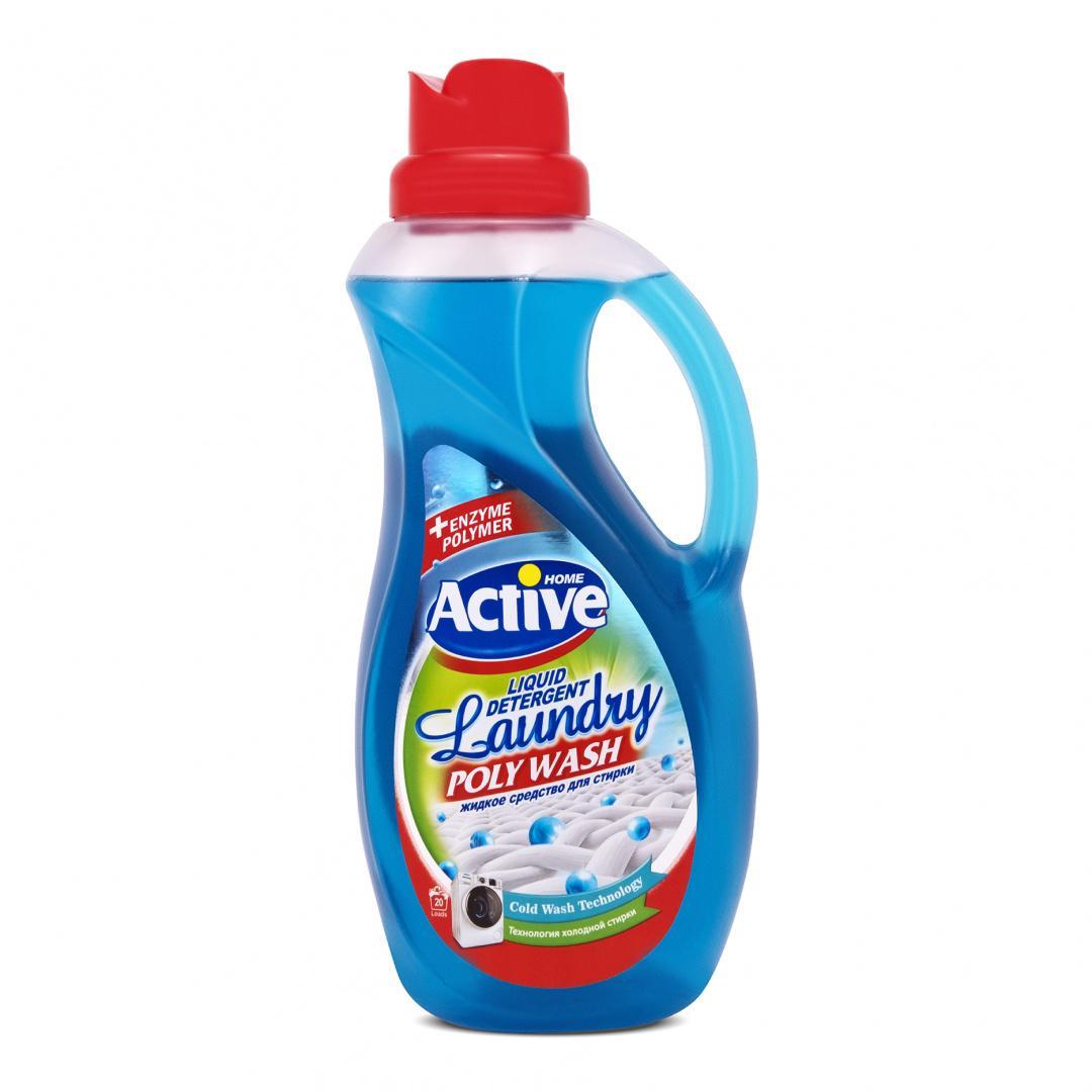 Гель для стирки Active Poly Wash Свежесть моря универсальный 1,5 л., флакон