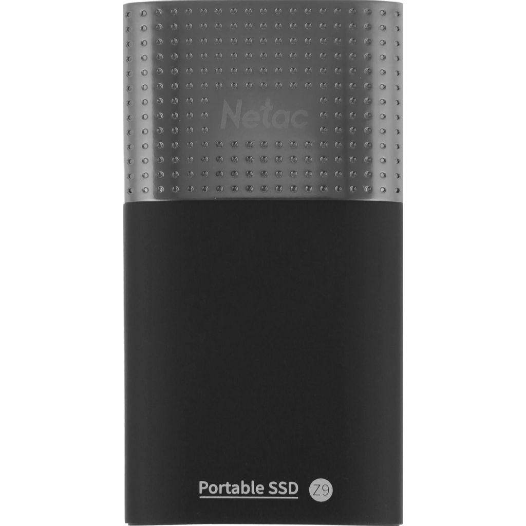 Внешний диск SSD 250ГБ NETAC Z9 NT01Z9-250G-32BK, USB-C, запись - 480МБ/с, чтение - 550МБ/с, черный
