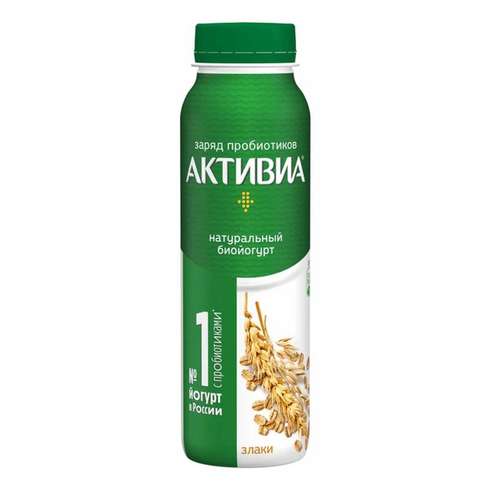 Йогурт питьевой Актибио Злаки 1,6% 260 гр., ПЭТ