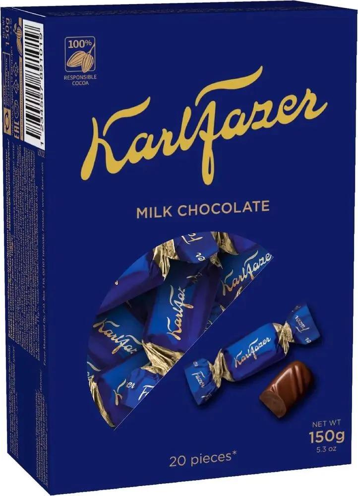 Конфеты Karl Fazer из молочного шоколада 150 гр., картон