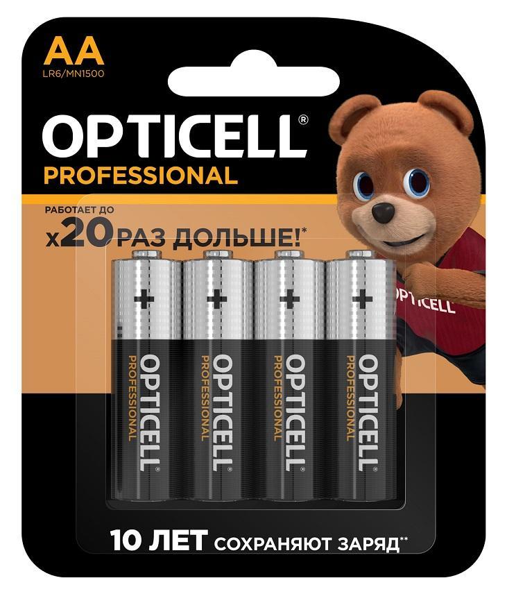 Батарейки Opticell PROFESSIONAL AA 4шт., блистер