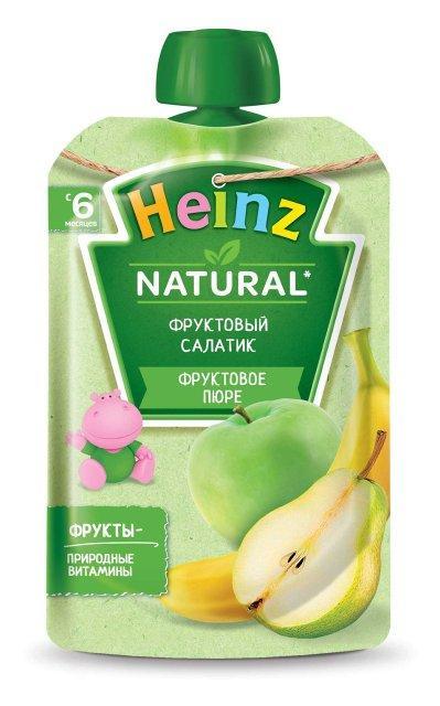 Пюре Heinz фруктовый салатик, 100 гр., пауч