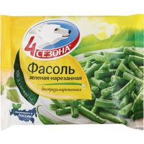 Фасоль 4 Сезона стручковая нарезанная 400 гр., флоу-пак