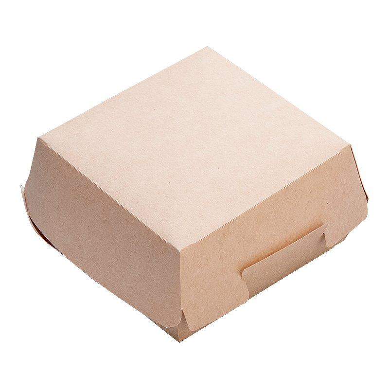 Коробка для бургера крафт 100х100х60 мм., 150 шт., Eco burger М