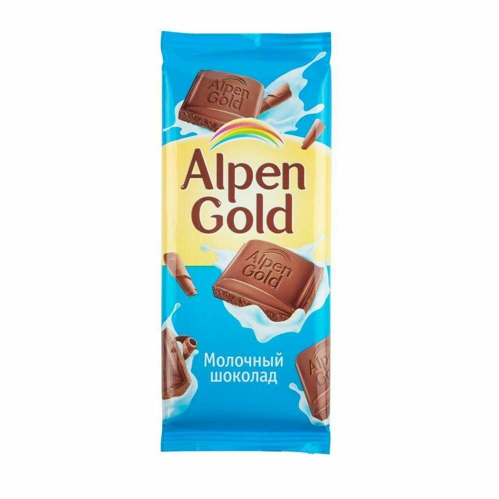 Шоколад Alpen Gold молочный 90 гр., флоу-пак