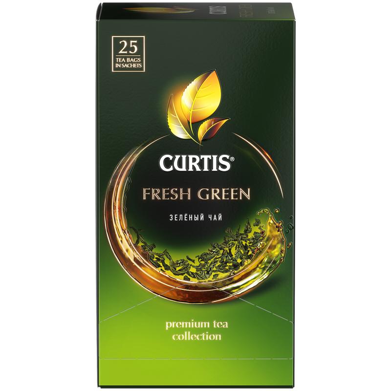 Чай Curtis Fresh Green зеленый 25 пак. 37 гр., картон