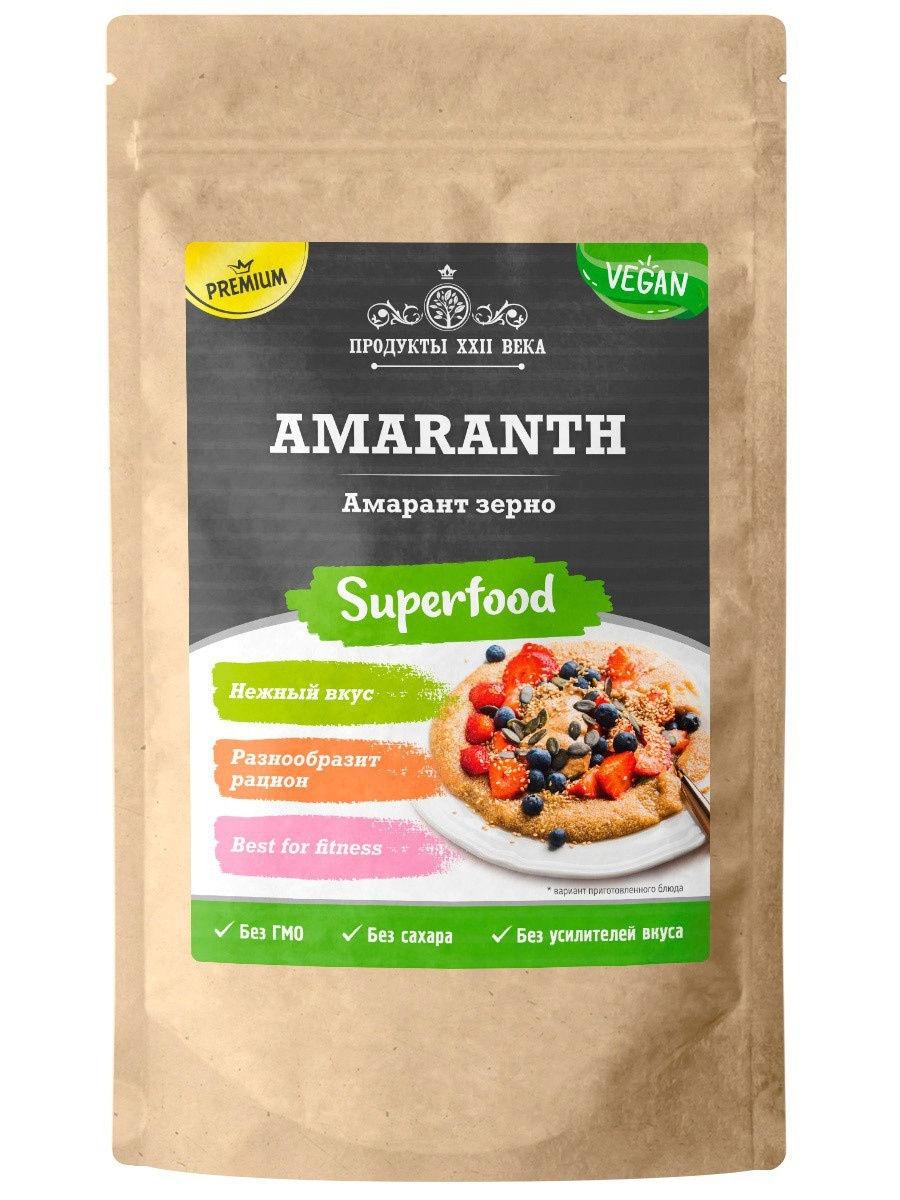 Амарант Продукты XXII века Амарант, зерно, 200 гр., дой-пак