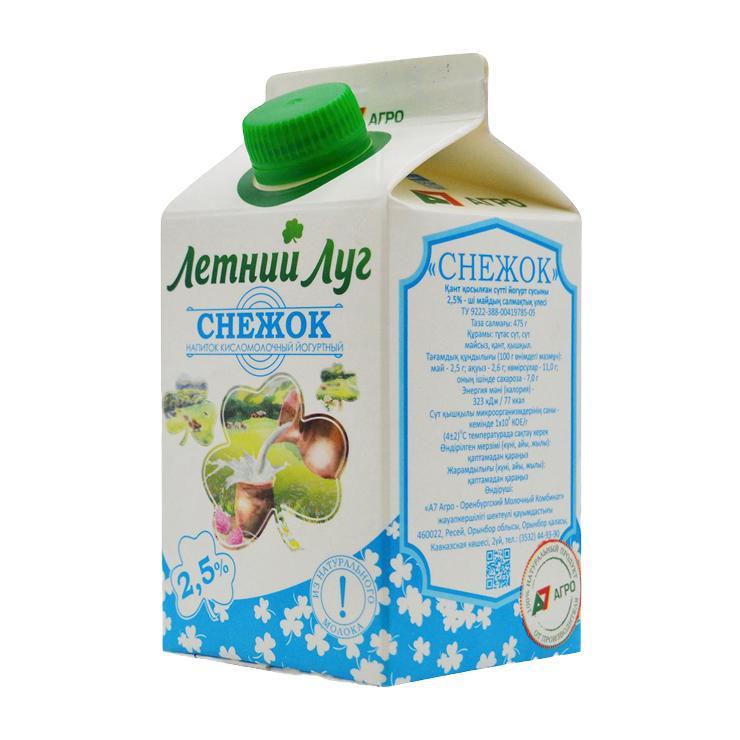 Снежок Летний луг 2,5% 475 гр., тетра-пак