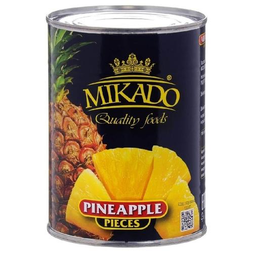 Ананасы Mikado кусочки в сиропе, 820 гр., ж/б