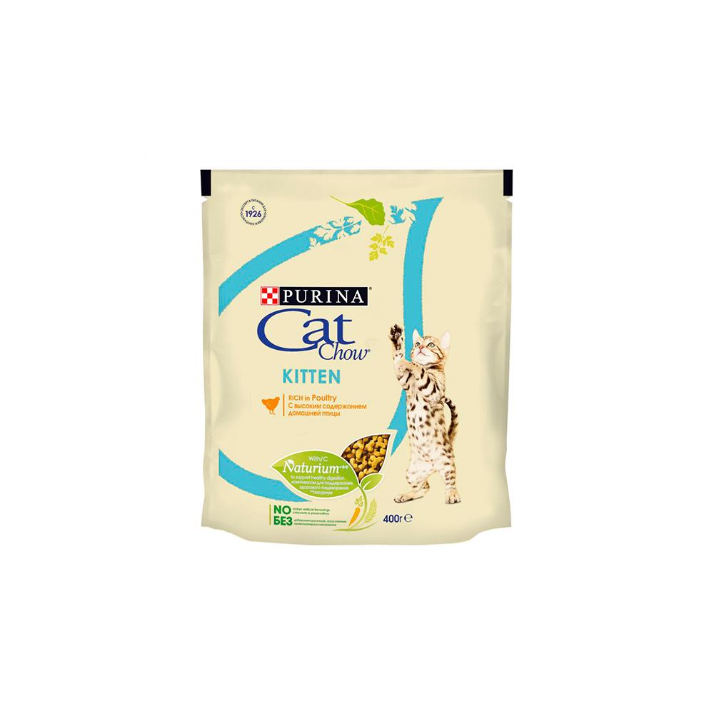 Корм для котят Cat Chow Kitten Purina курица 400 гр., дой-пак
