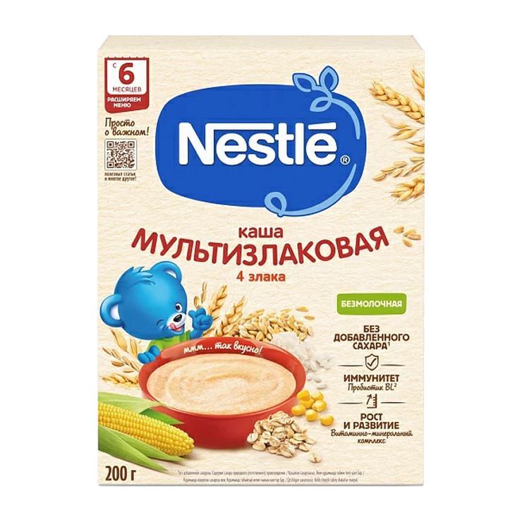 Каша безмолочная Nestle Мультизлаковая 200 гр., картон