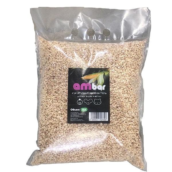 Наполнитель для грызунов Ambar кукурузный ГРАНУЛИРОВАННЫЙ 5л., пакет