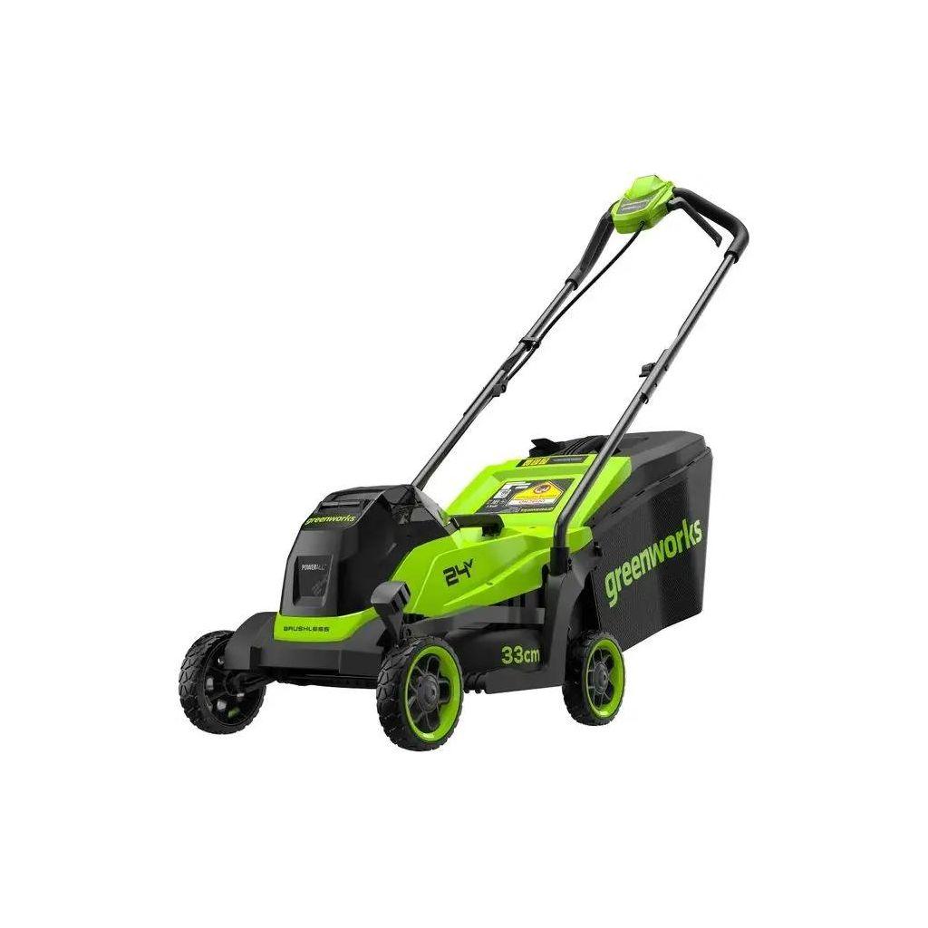 Газонокосилка аккумуляторная GREENWORKS GD24LM331, 33см, 2Ач, с 1 АКБ, с ЗУ [2520607ua]