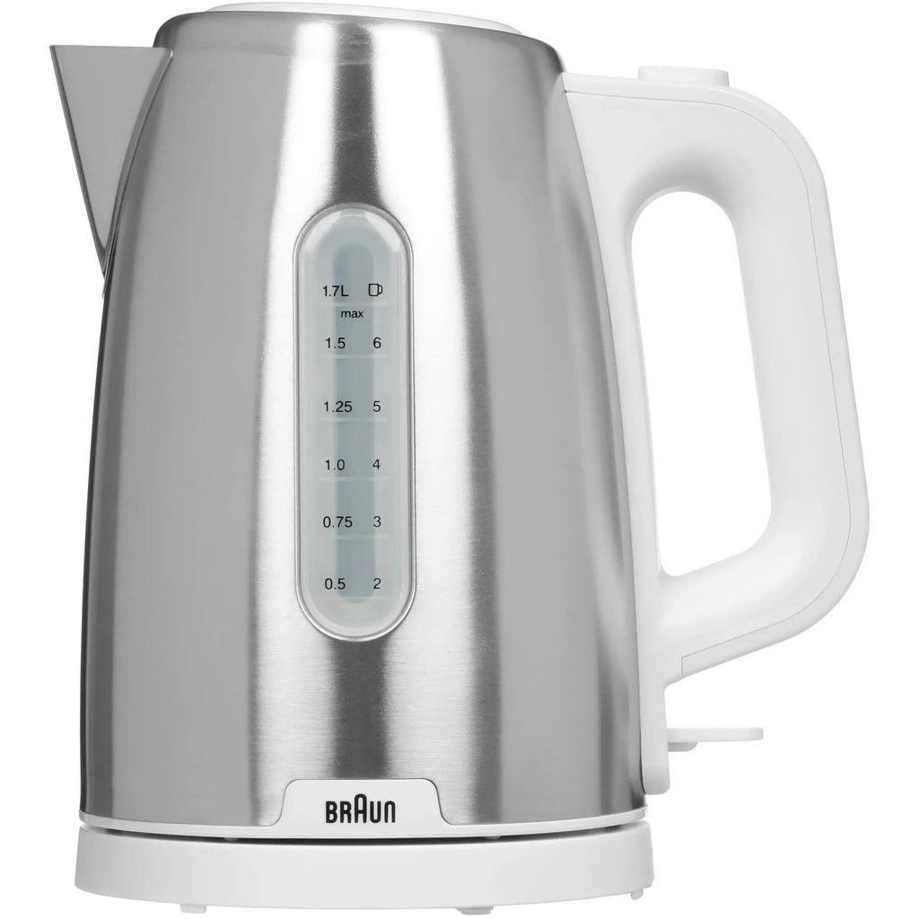 Чайник электрический Braun WK1500WH, 1.7л, металл/пластик