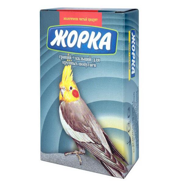Гравий+Са ЖОРКА для крупных и средних попугаев, 200 гр, картон