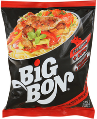 Лапша быстрого приготовления Big Bon говядина и томатный соус с базиликом 75 гр., флоу-пак