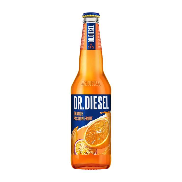Напиток пивной Dr. Diesel апельсин маракуйя нефильтрованный пастеризованный 5% 400 мл., стекло
