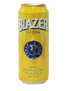 Напиток пивной Blazer со вкусом лимон лайма 6,7% 500 мл., ж/б