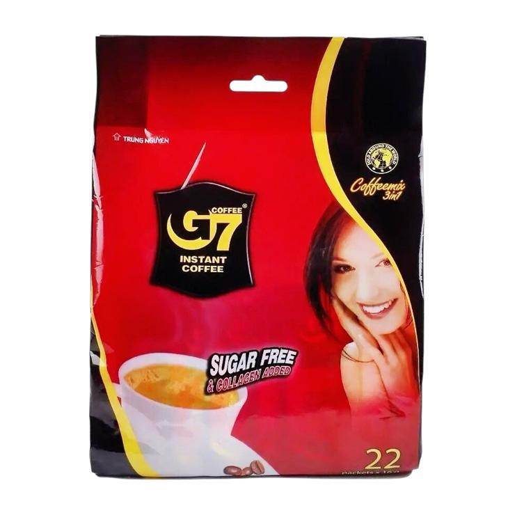 Кофейный напиток G7 Collagen Sugar Free с заменителем сахара 16 гр., саше