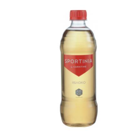 Напиток Sportinia L-Carnitine Яблоко 500 мл., ПЭТ