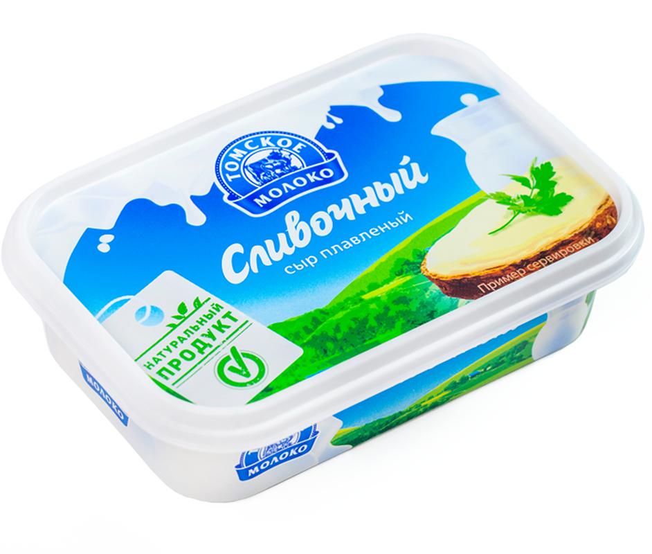 СырТомское Молоко, плавленный сливочный, 180 гр., пластиковая банка