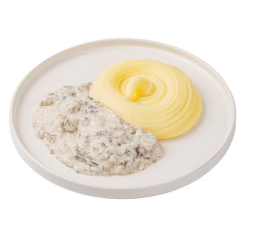 Бефстроганов ВкусВилл из говядины с картофельным пюре 230 гр., лоток