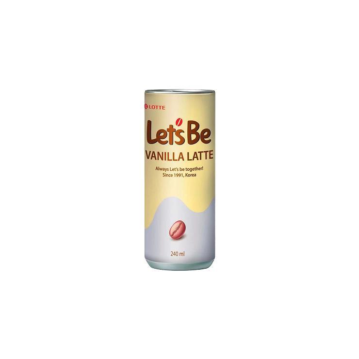 Напиток кофейный Lotte lets be latte vanilla Корея 240 мл., ж/б