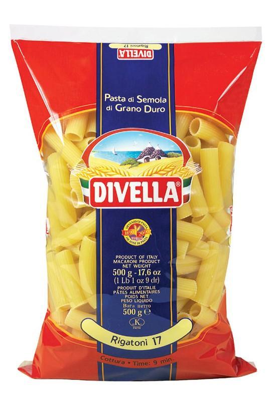 Макаронные изделия Divella Ригатони 500 гр., флоу-пак