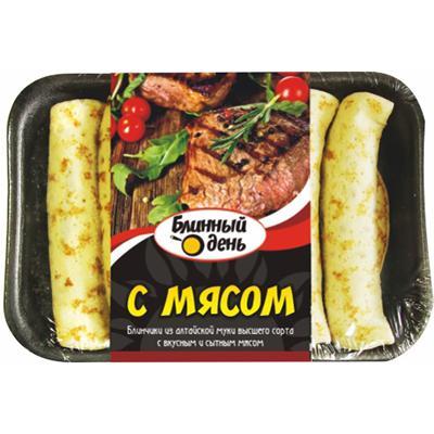 Блинчики Блинный день с мясом 360 гр., ПЭТ