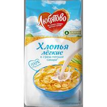 Хлопья Любятово Кукурузные легкие, 270 гр., флоу-пак