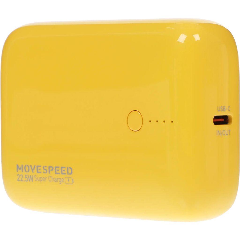 Внешний аккумулятор (Power Bank) MOVESPEED YSPBQ10-22, 10000мAч, желтый [yspbq10 yellow]